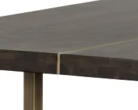 Quinn Dark Brown Rectangular Table