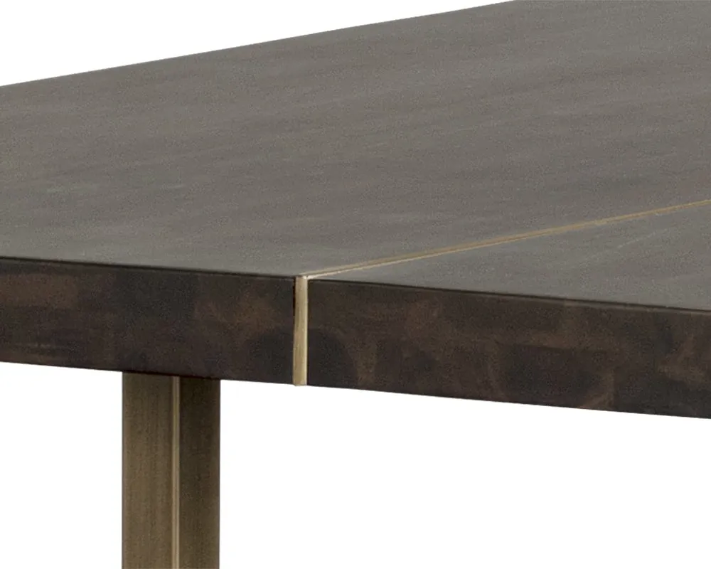 Quinn Dark Brown Rectangular Table