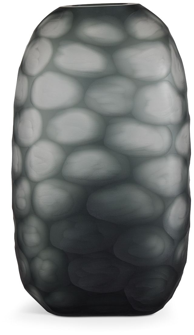 Peoria Dark Gray Large Vase