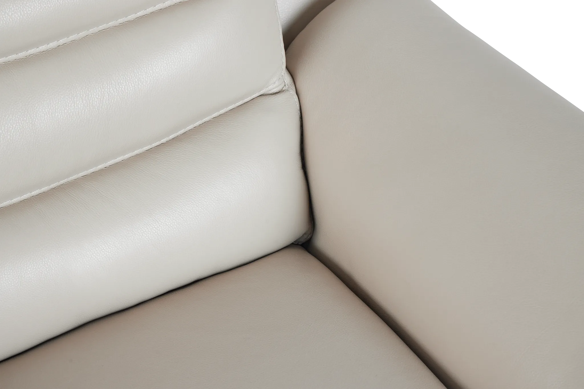 Sentinel Taupe Lthr/vinyl Power Recliner With Power Headrest