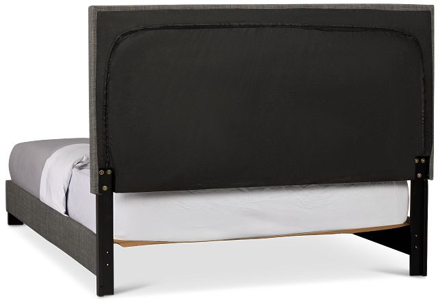Flagler Gray Uph Panel Bed