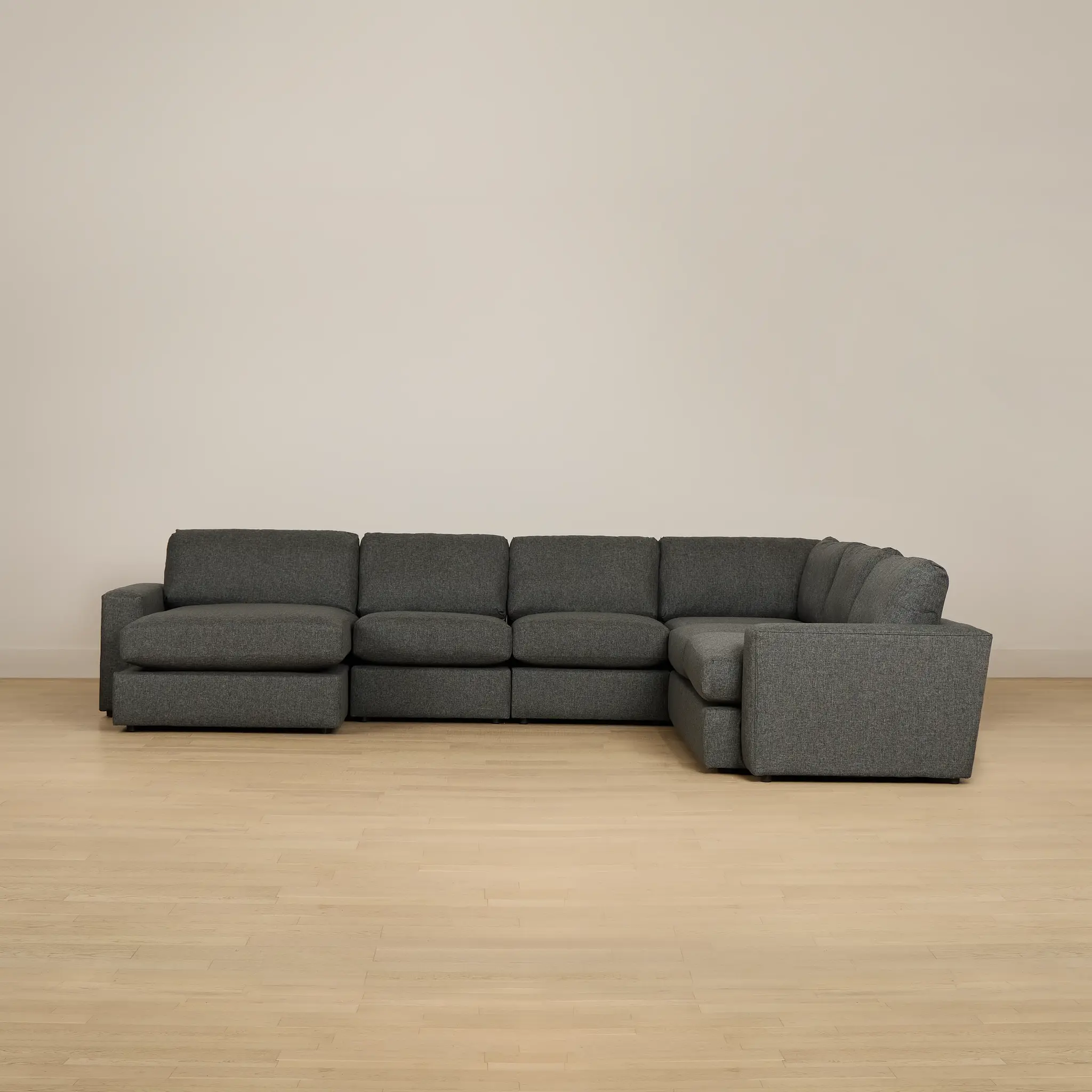 Brantley Dark Gray Fabric Large Left Chaise Sectional Brantley Dark Gray Fabric Large Left Chaise Sectional