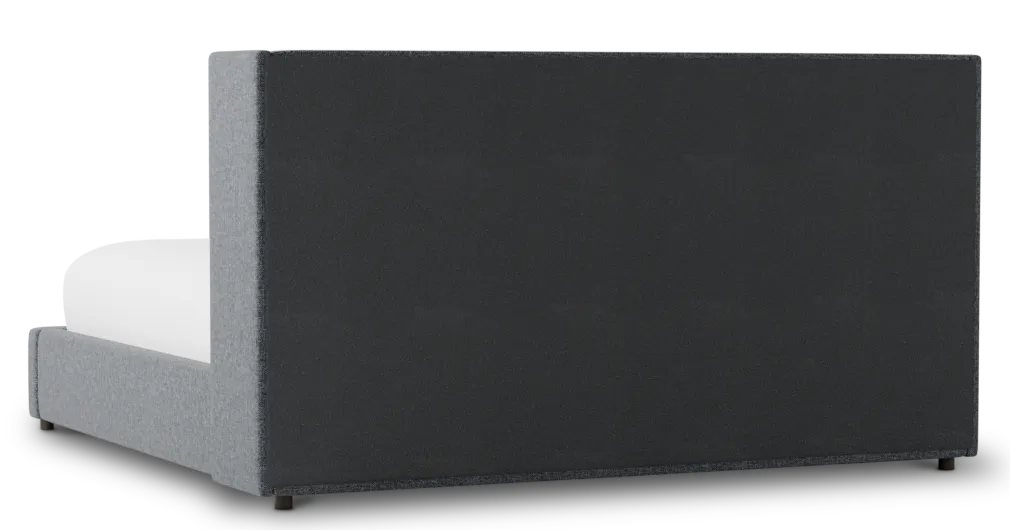 Captiva Elavation Gray 48" Upholstered Shelter Bed