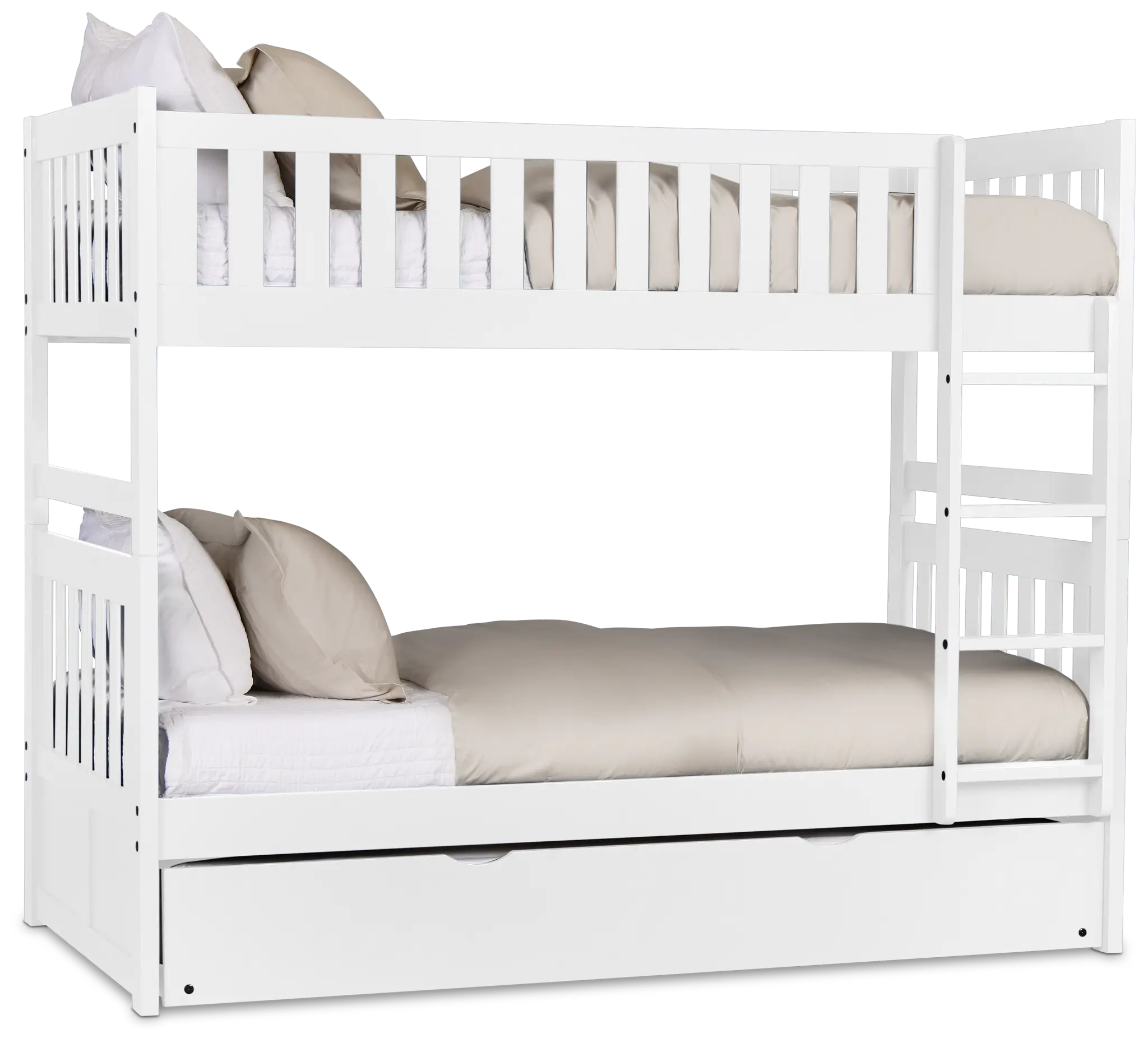 Charleston White Trundle Bunk Bed Charleston White Trundle Bunk Bed
