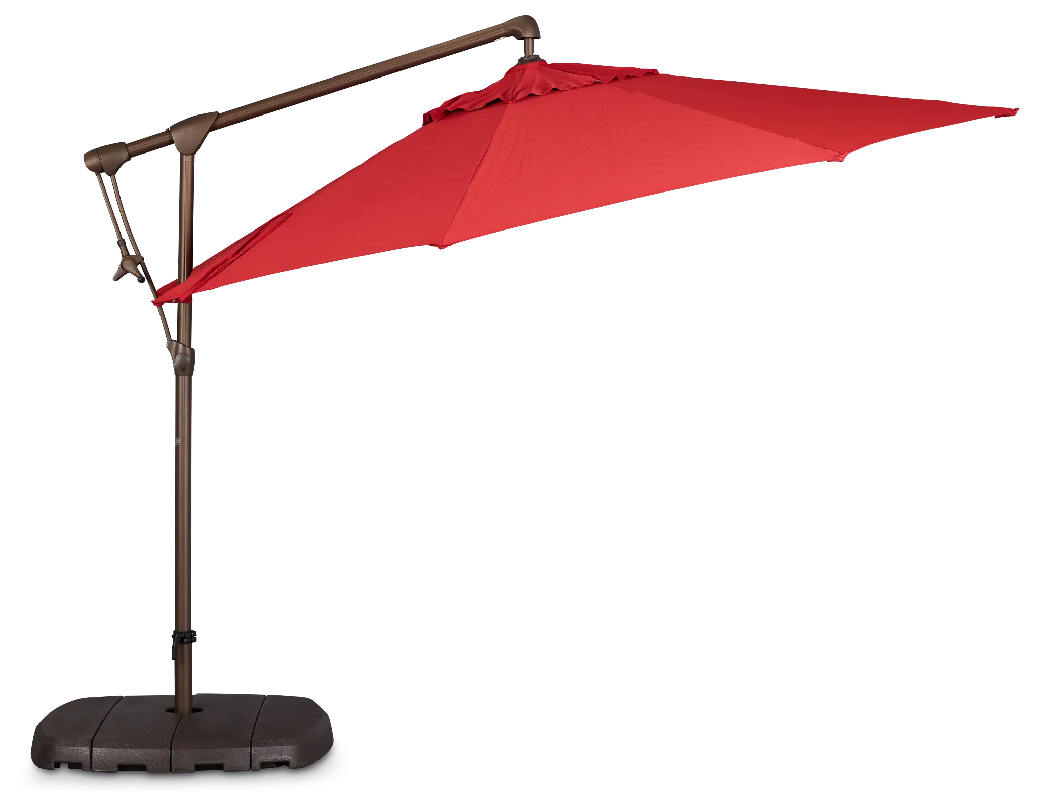 Grenada Red Cantilever Umbrella Set Grenada Red Cantilever Umbrella Set