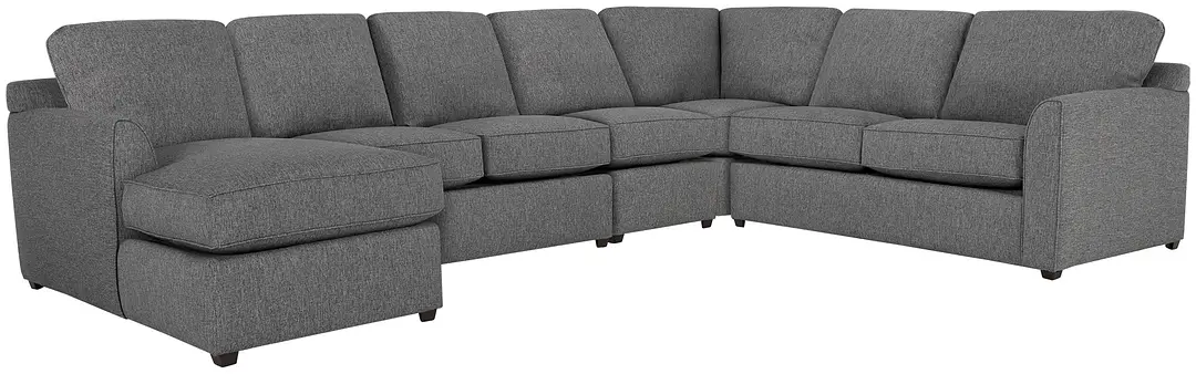 Asheville Gray Fabric Left Chaise Memory Foam Sleeper Sectional Asheville Gray Fabric Left Chaise Memory Foam Sleeper Sectional