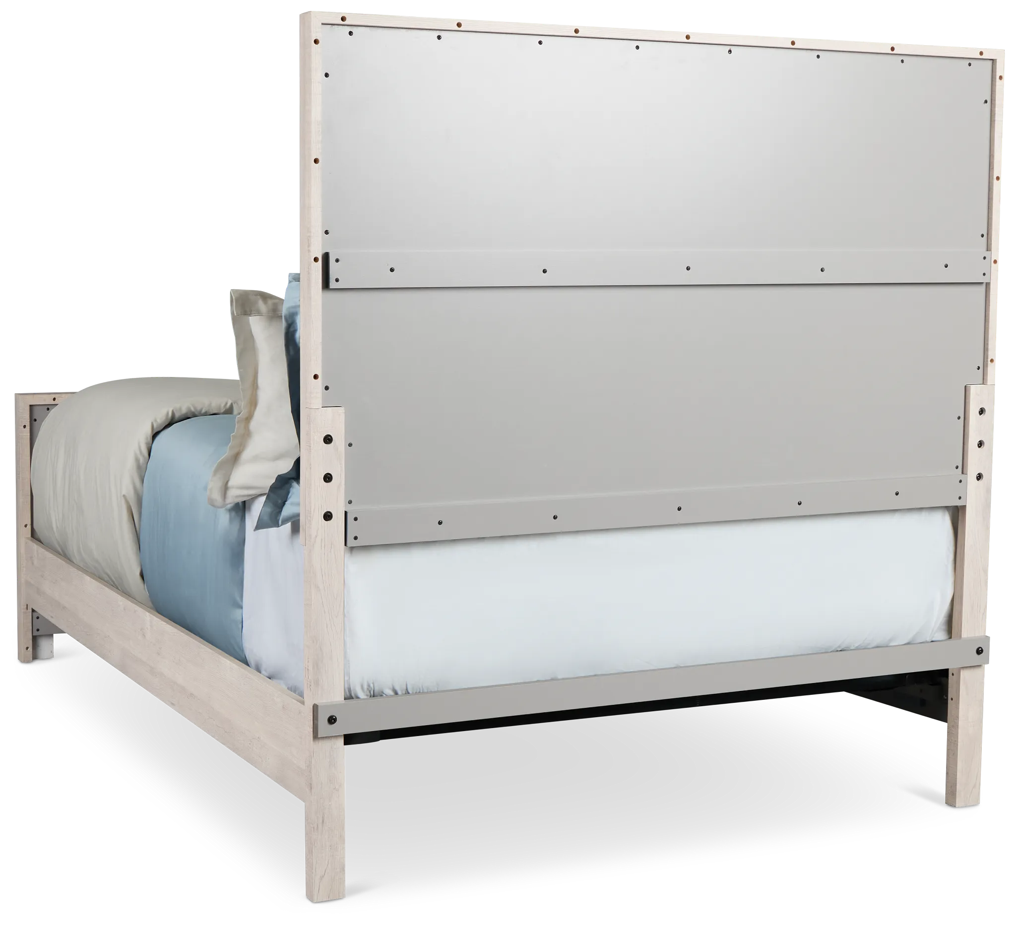 Delray White Panel Bed