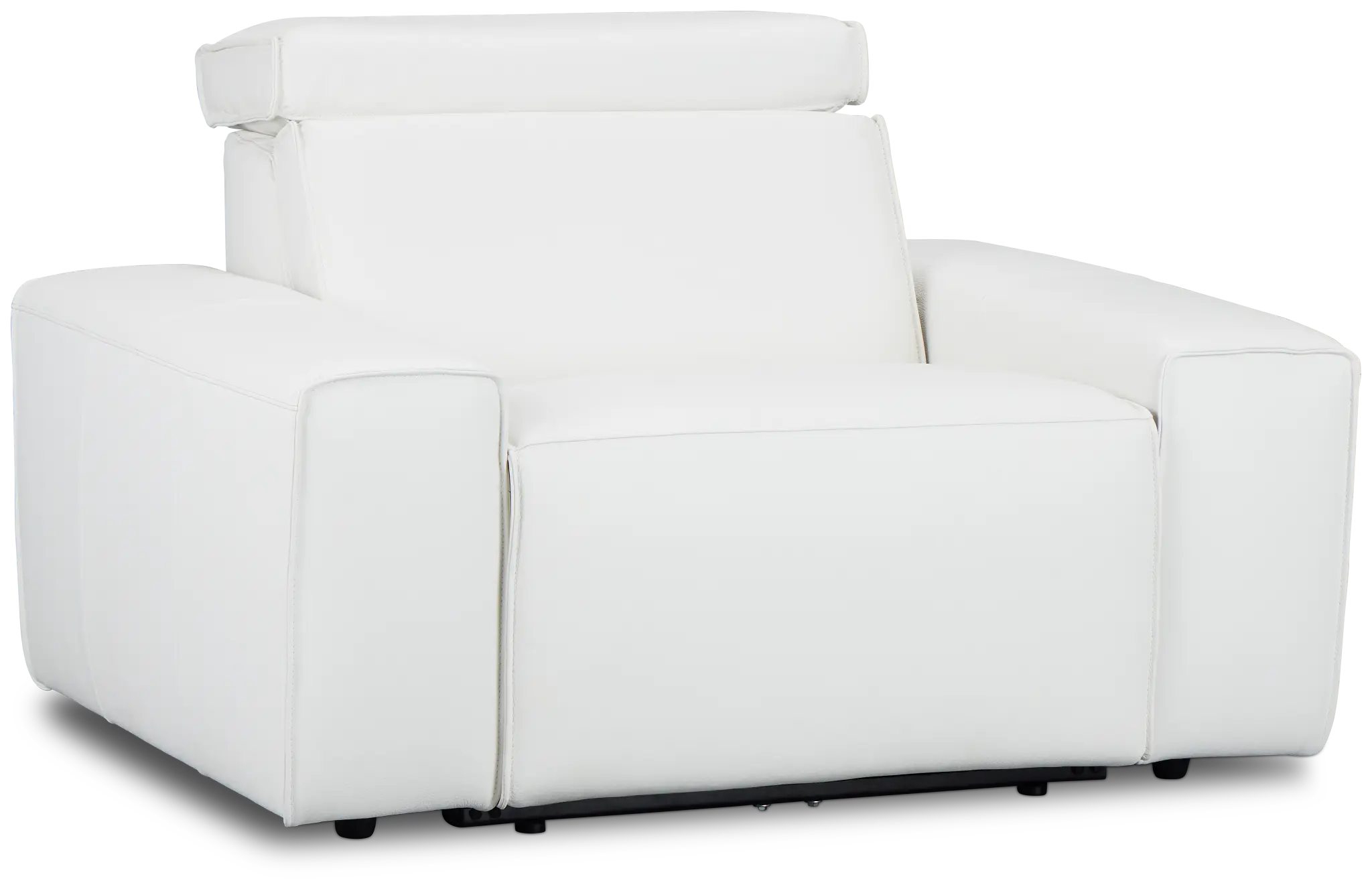 Carmelo White Leather Power Recliner Carmelo White Leather Power Recliner