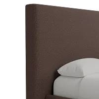 Grayton Elite Dark Brown 54" Upholstered Platform Bed