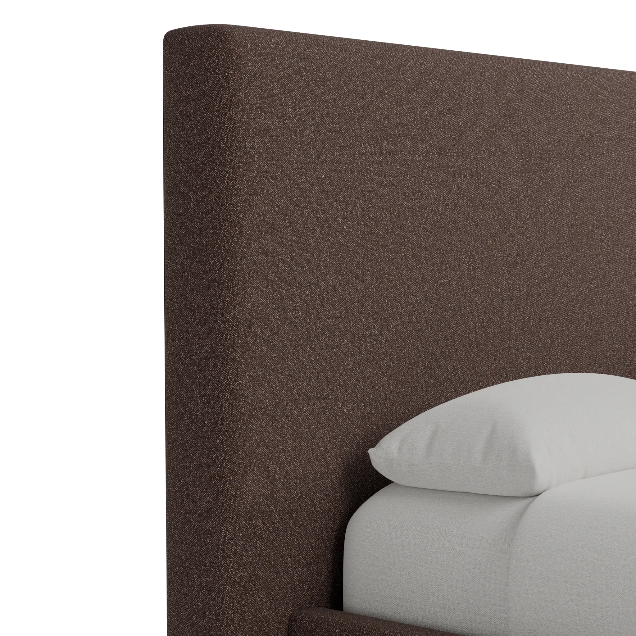 Grayton Elite Dark Brown 54" Upholstered Platform Bed Grayton Elite Dark Brown 54" Upholstered Platform Bed