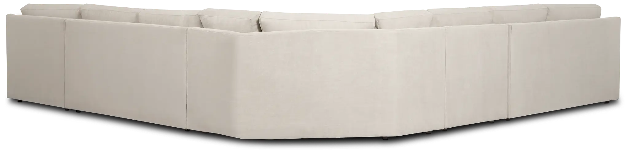 Hudson Gray Fabric Large Right Chaise Wedge Sectional Hudson Gray Fabric Large Right Chaise Wedge Sectional