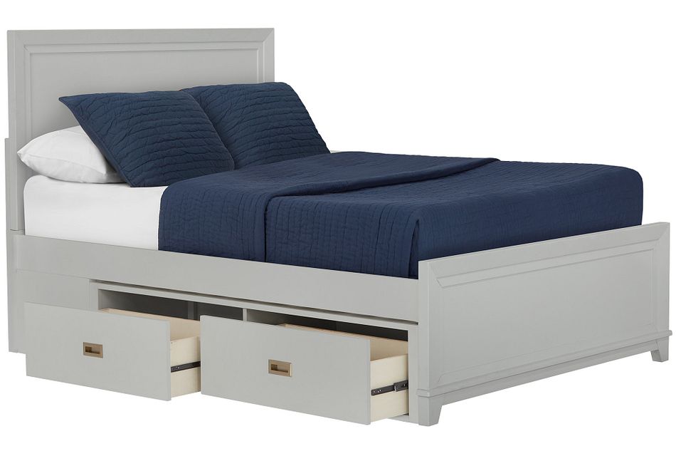 Ryder Gray Panel Storage Bed Baby Kids Beds City Furniture