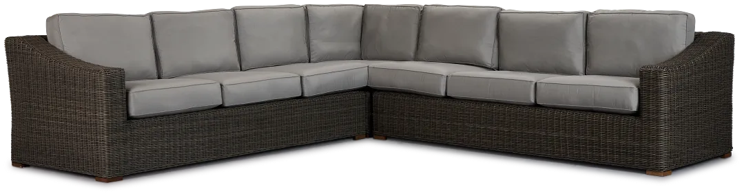 Canyon Gray Large Two-arm Sectional