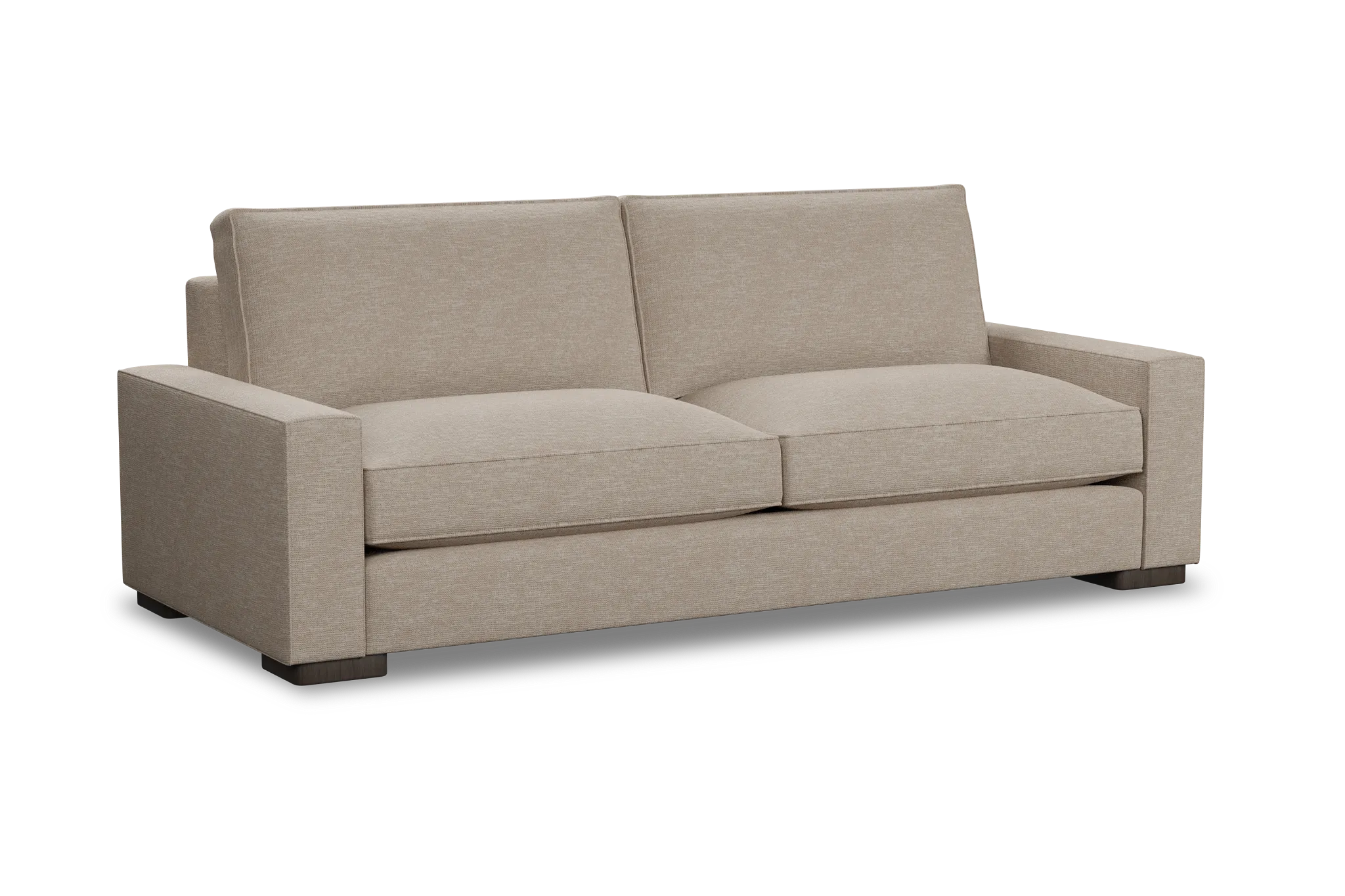 Edgewater Victory Taupe 96" Sofa W/ 2 Cushions