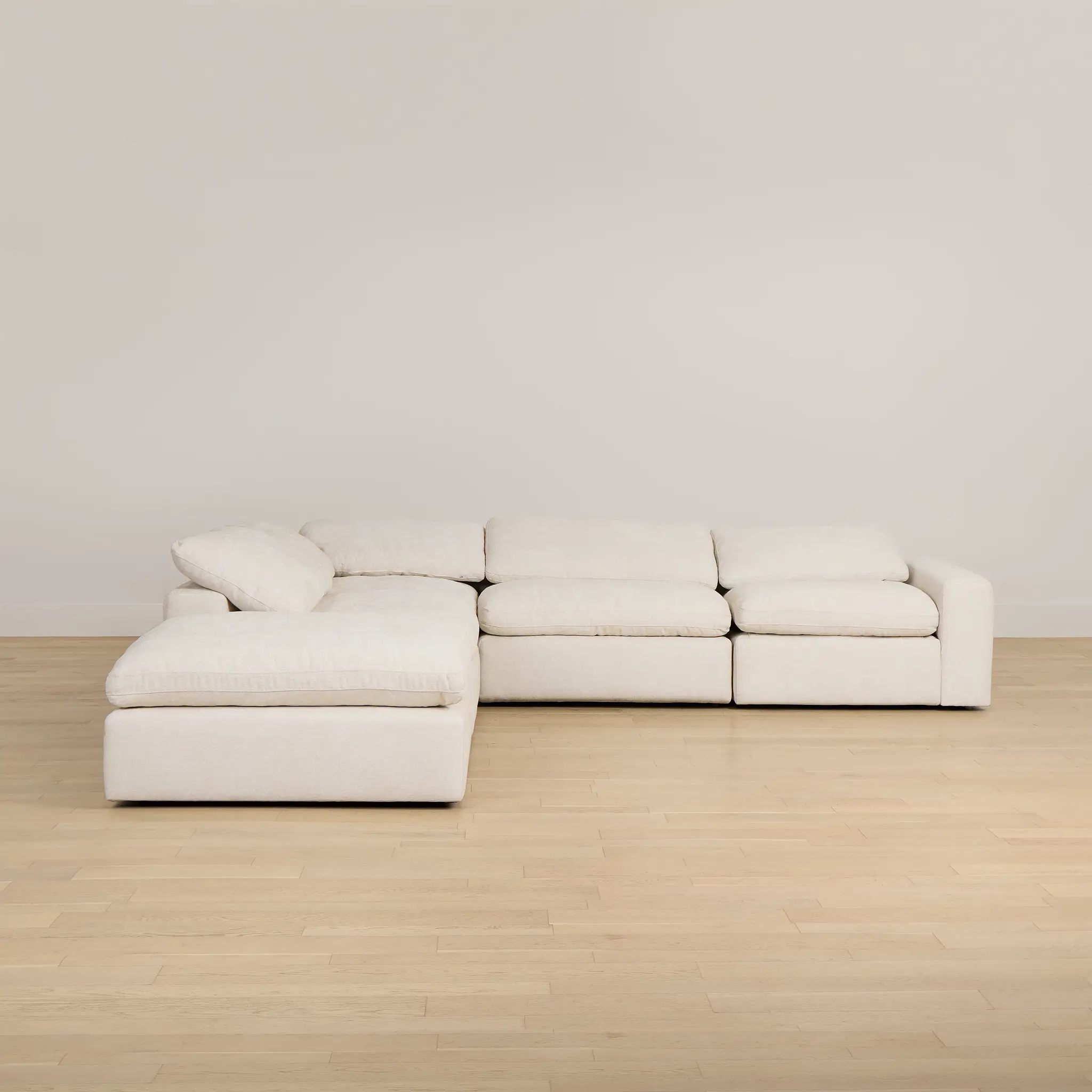 Drift Light Beige Fabric Medium Left Bumper Power Sectional Drift Light Beige Fabric Medium Left Bumper Power Sectional