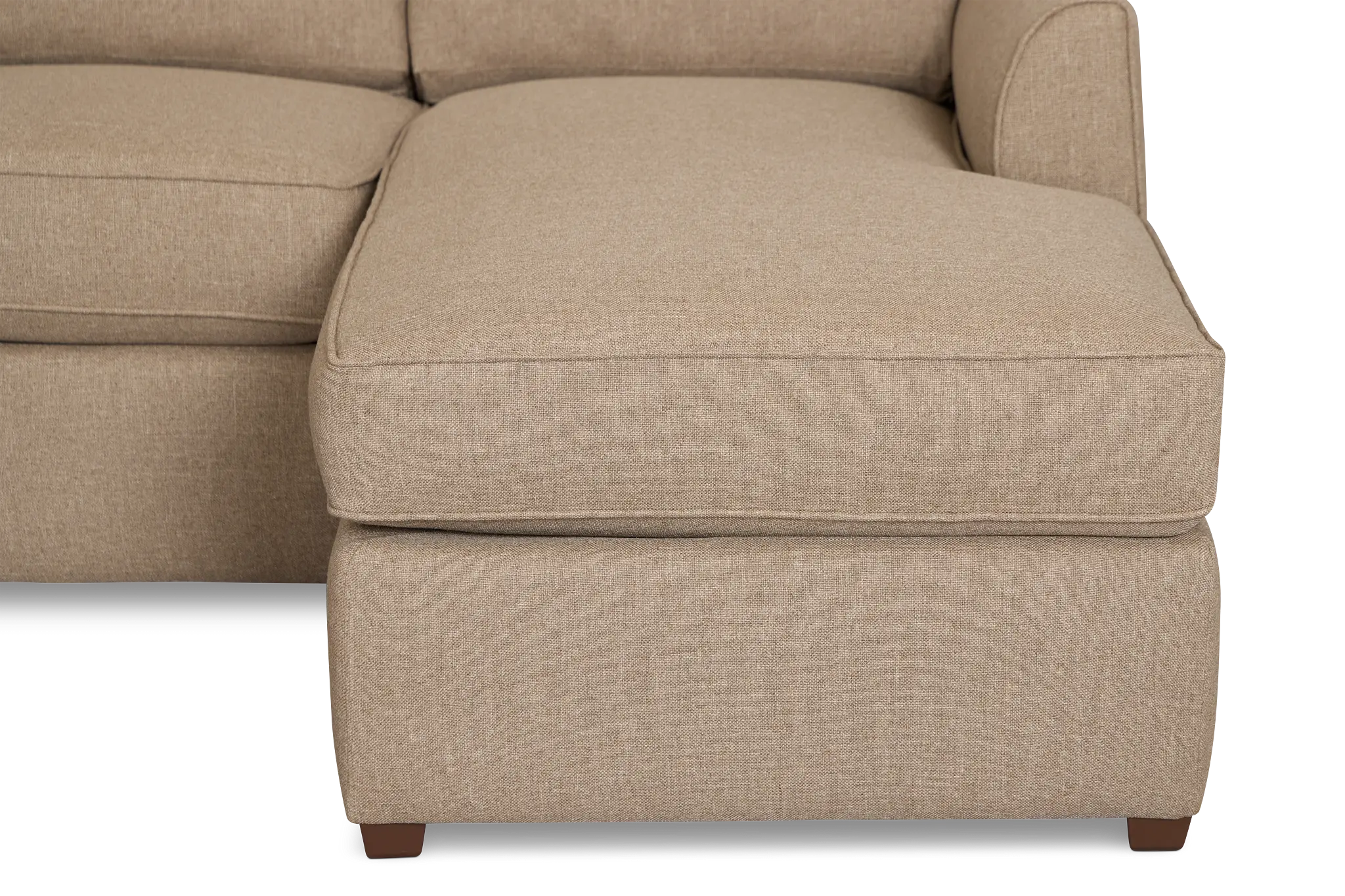 Tate Brown Fabric Small Right Chaise Sectional Tate Brown Fabric Small Right Chaise Sectional