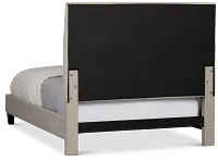 Lucy Light Gray Uph Platform Bed