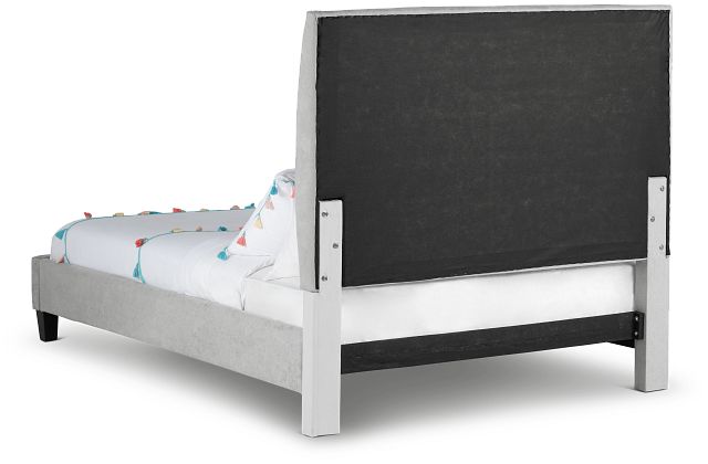 Lucy Light Gray Uph Platform Bed