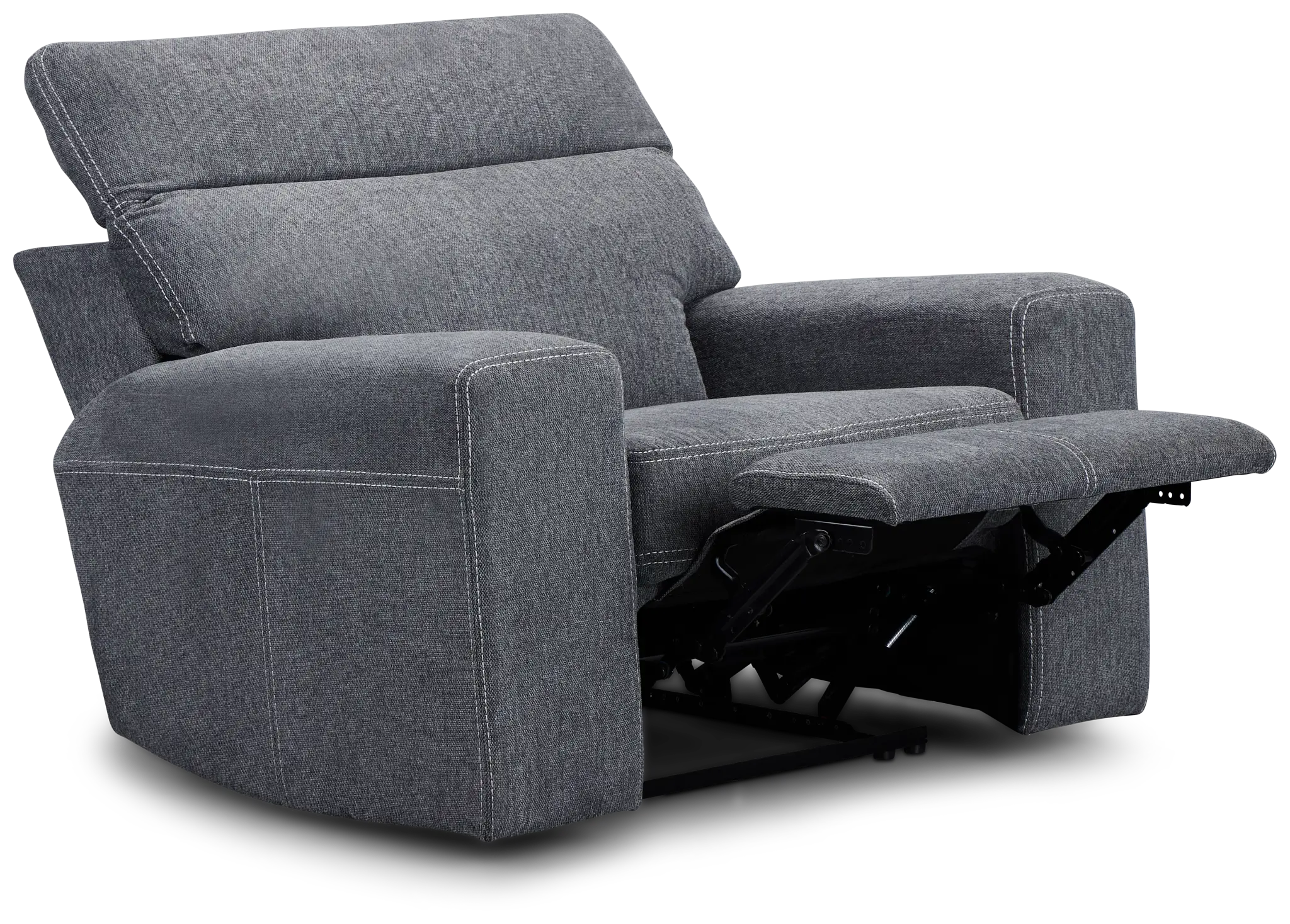 Callum Dark Gray Fabric Recliner Callum Dark Gray Fabric Recliner