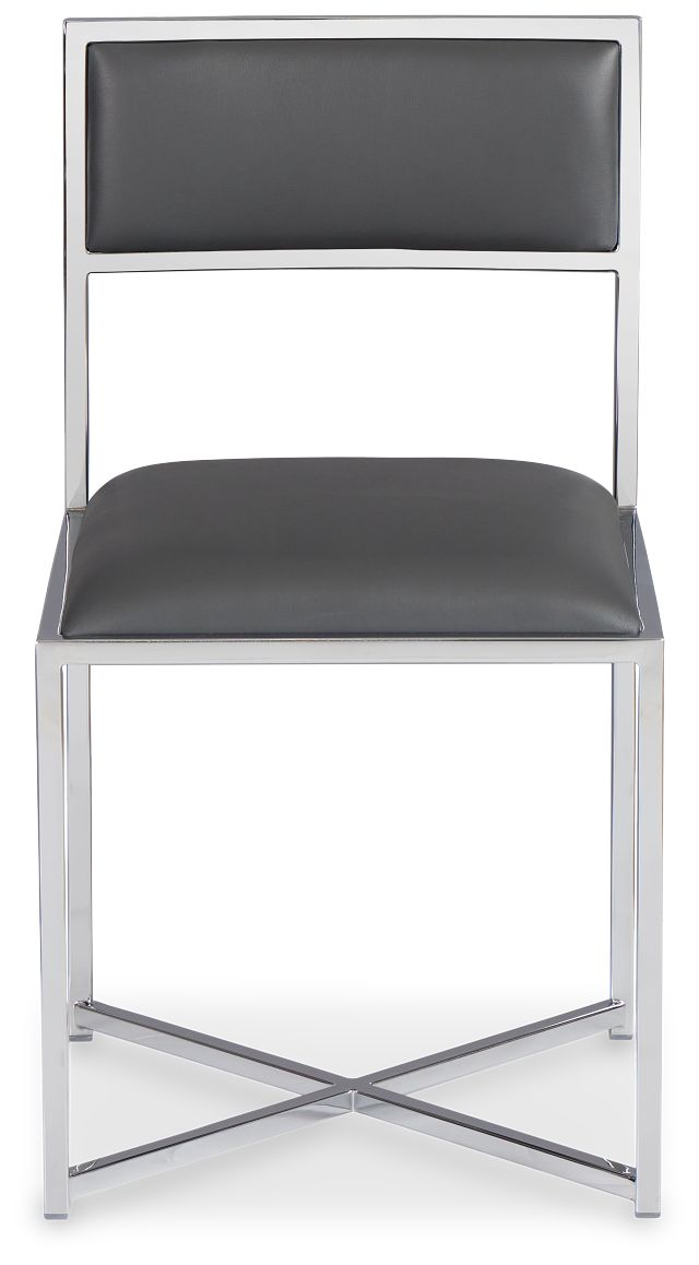 Amalfi Gray Stnl Steel Side Chair