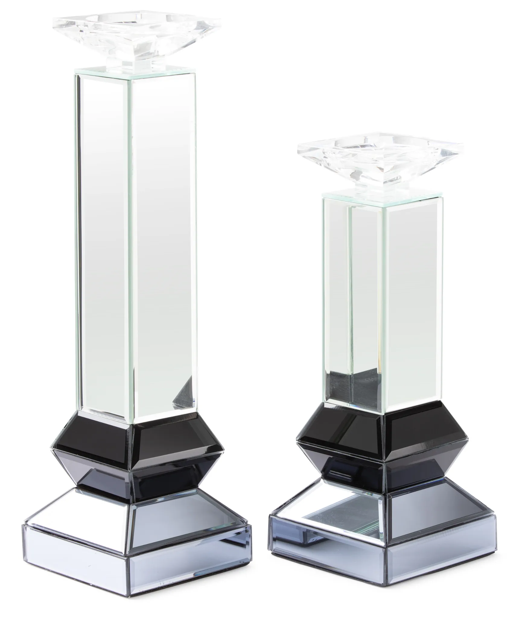 Penelope Silver Large Candle Holder