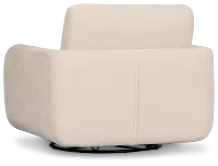 Jules Ivory Velvet Swivel Chair