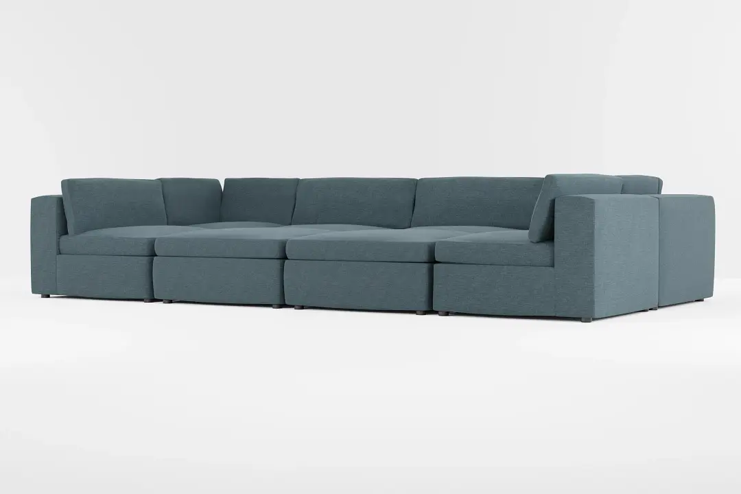 Destin Elevation Dark Blue Fabric 8-piece Pit Sectional Destin Elevation Dark Blue Fabric 8-piece Pit Sectional