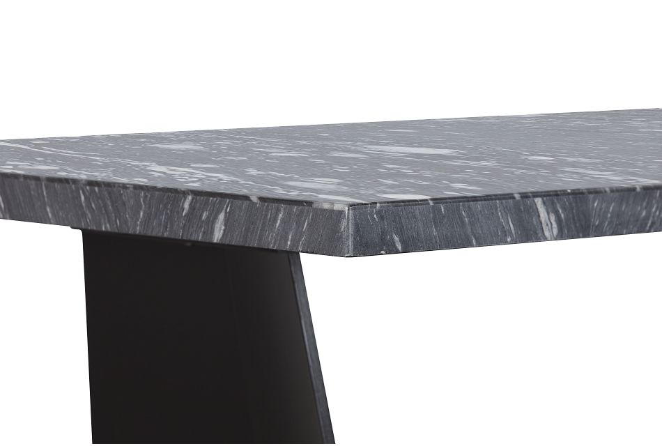 Auburn Dark Gray Marble High Dining Table High Dining Room Tables