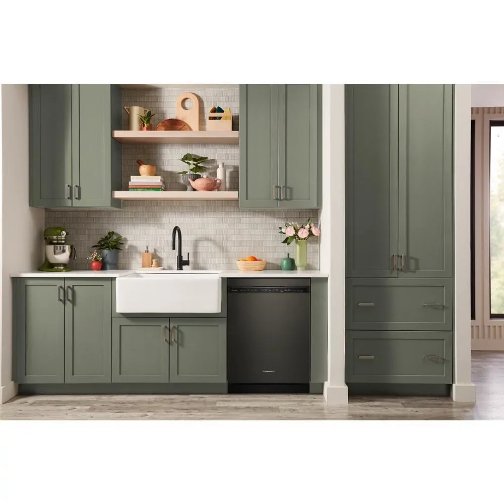 Kitchenaid 424 Series Black Built In Dishwasher