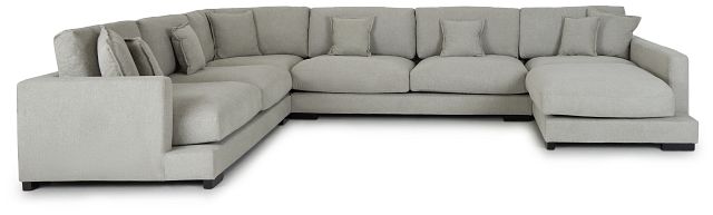 Emery Gray Fabric Medium Right Chaise Sectional (1)