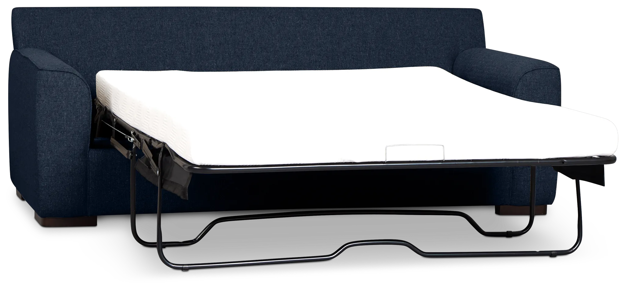 Sinclair Dark Blue Fabric Cooling Memory Foam Sleeper