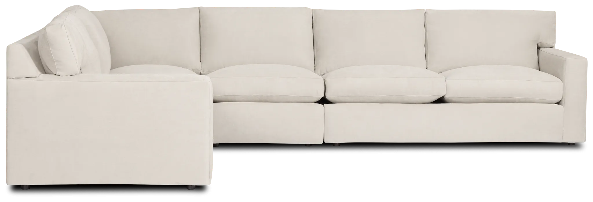 Hudson Gray Fabric Medium Two-arm Sectional