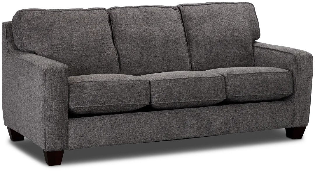 Andie Dark Gray Fabric Memory Foam Sleeper