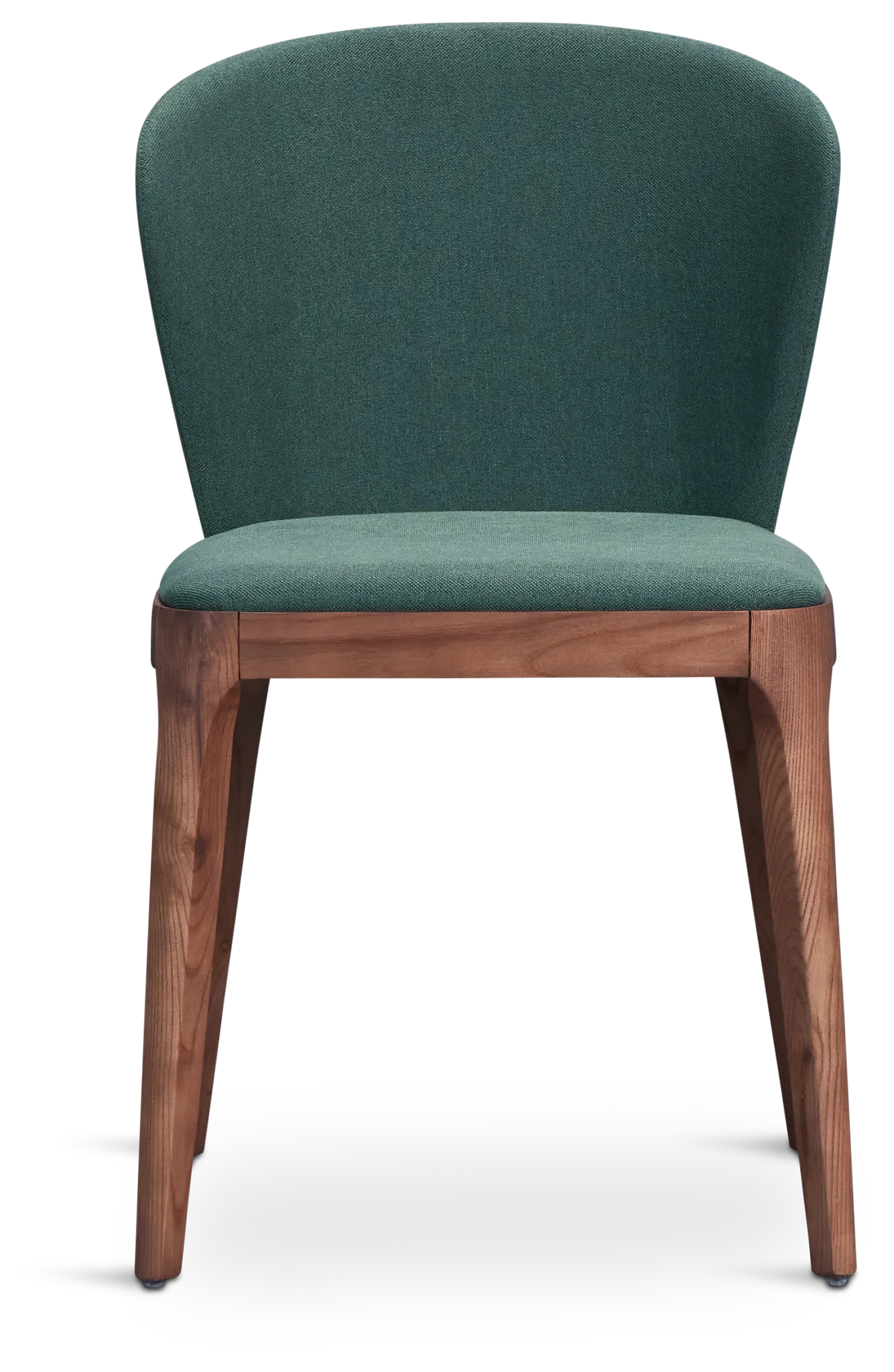 Nomad Dark Green Upholstered Side Chair With Mid Tone Legs