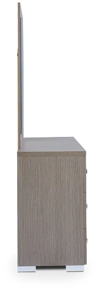 Lucca Gray Dresser & Mirror