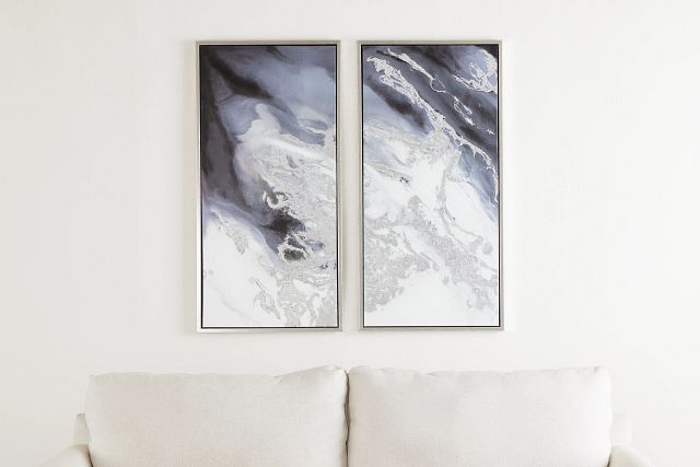 Quartz Gray Set Of 2 Framed Wall Art