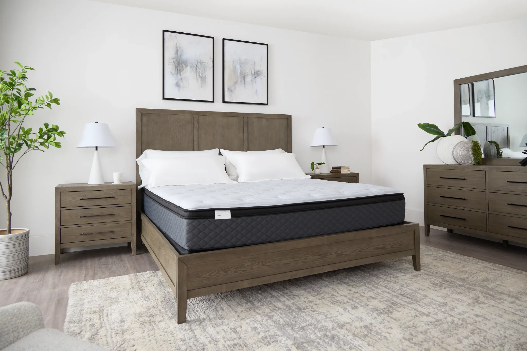 Kevin Charles By Sealy Essential 12" Plush Euro Top Mattress