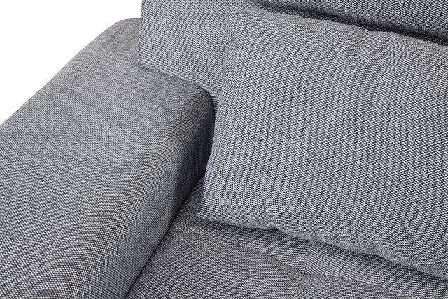 Onyx Dark Gray Fabric Medium Two-arm Sectional