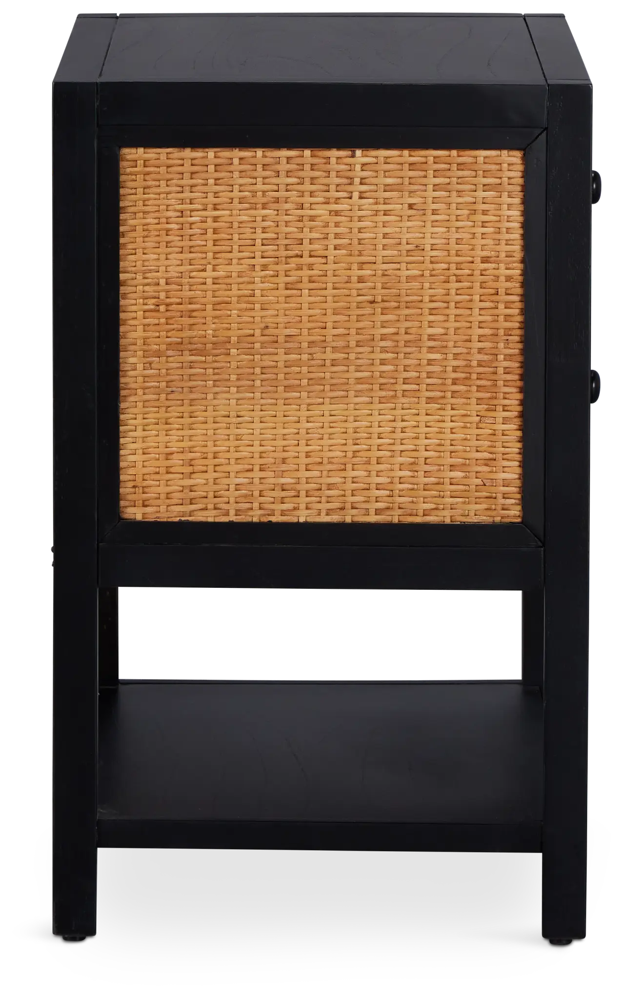 Venice Black Woven Nightstand Venice Black Woven Nightstand