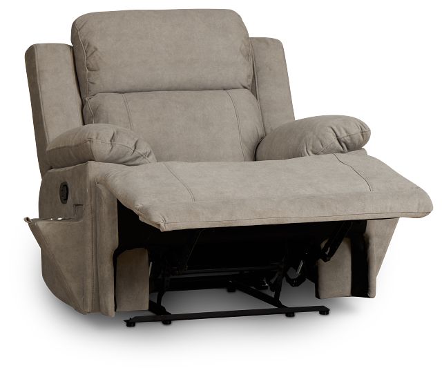 Benson Beige Micro Recliner