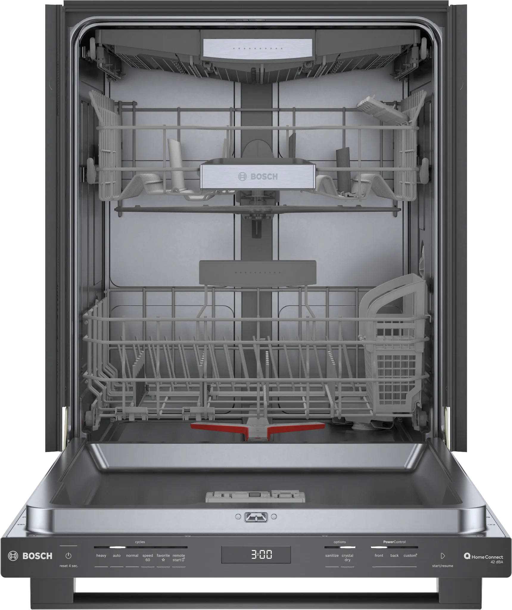 Bosch 800 Series Black 24" Built In Dishwasher