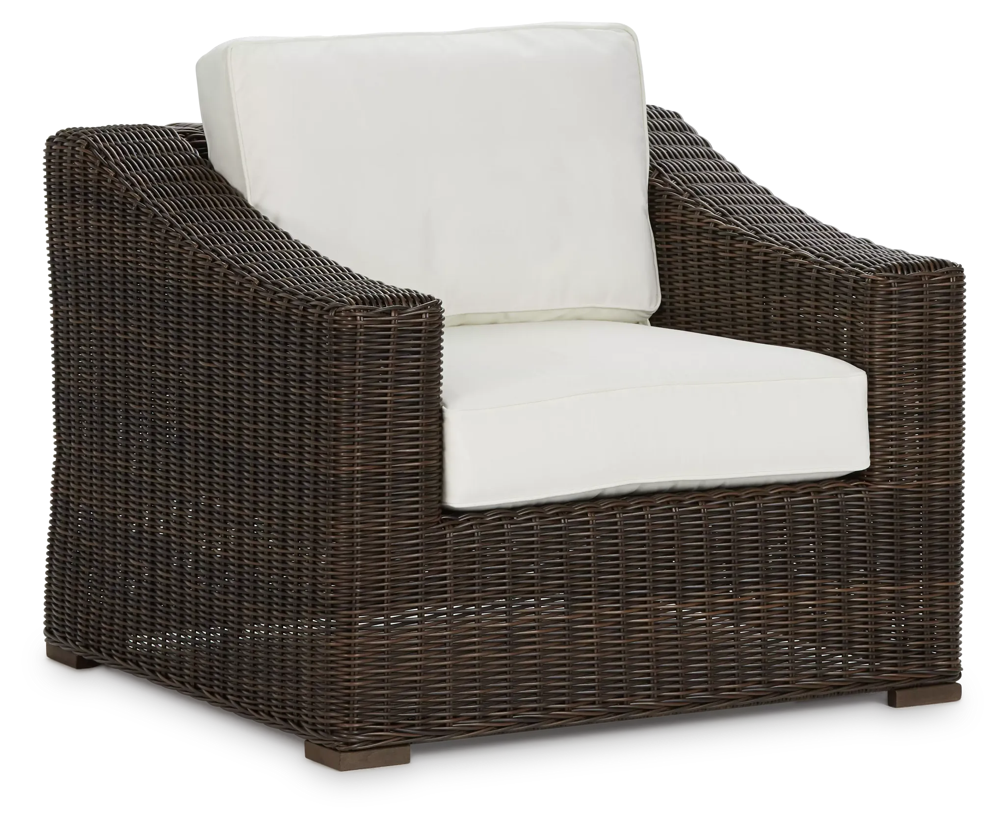 Canyon Dark Brown White Chair