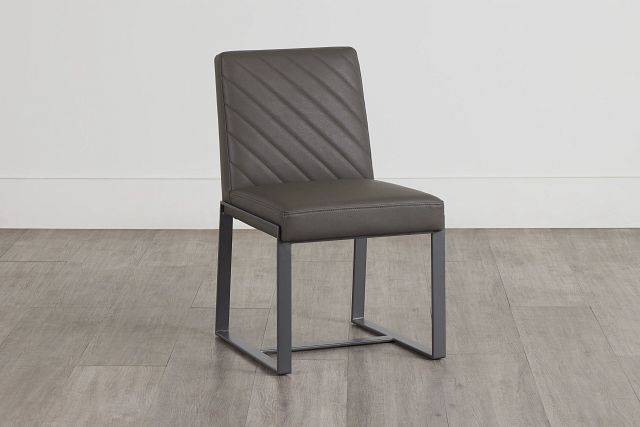 Harlem Gray Upholstered Side Chair