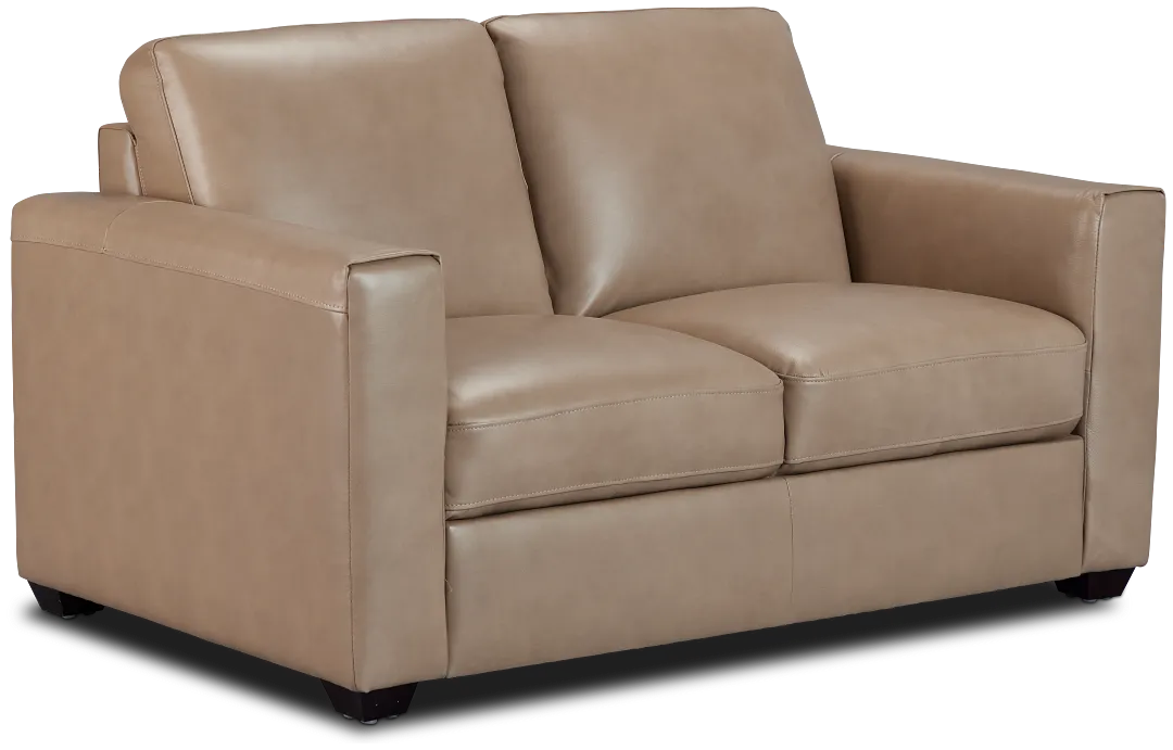 Lane Taupe Lthr/vinyl Loveseat