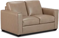 Lane Taupe Lthr/vinyl Loveseat