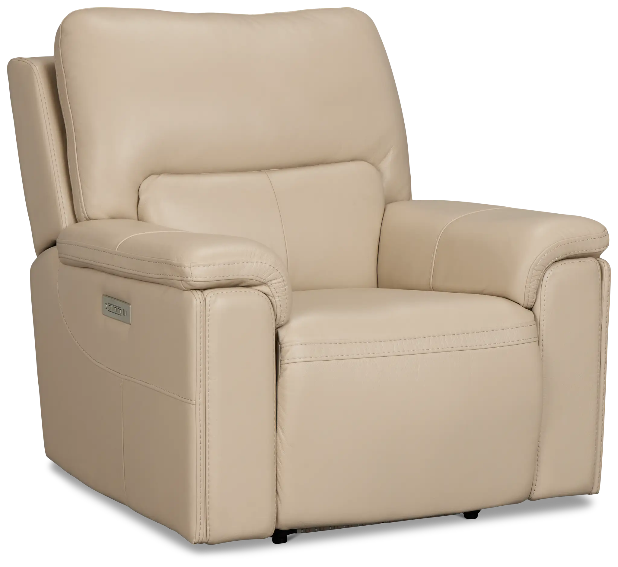 Fallon Beige Lthr/vinyl Power Recliner Fallon Beige Lthr/vinyl Power Recliner