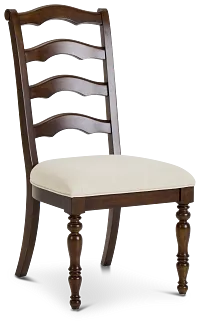 Savannah Dark Tone Upholstered Side Chair