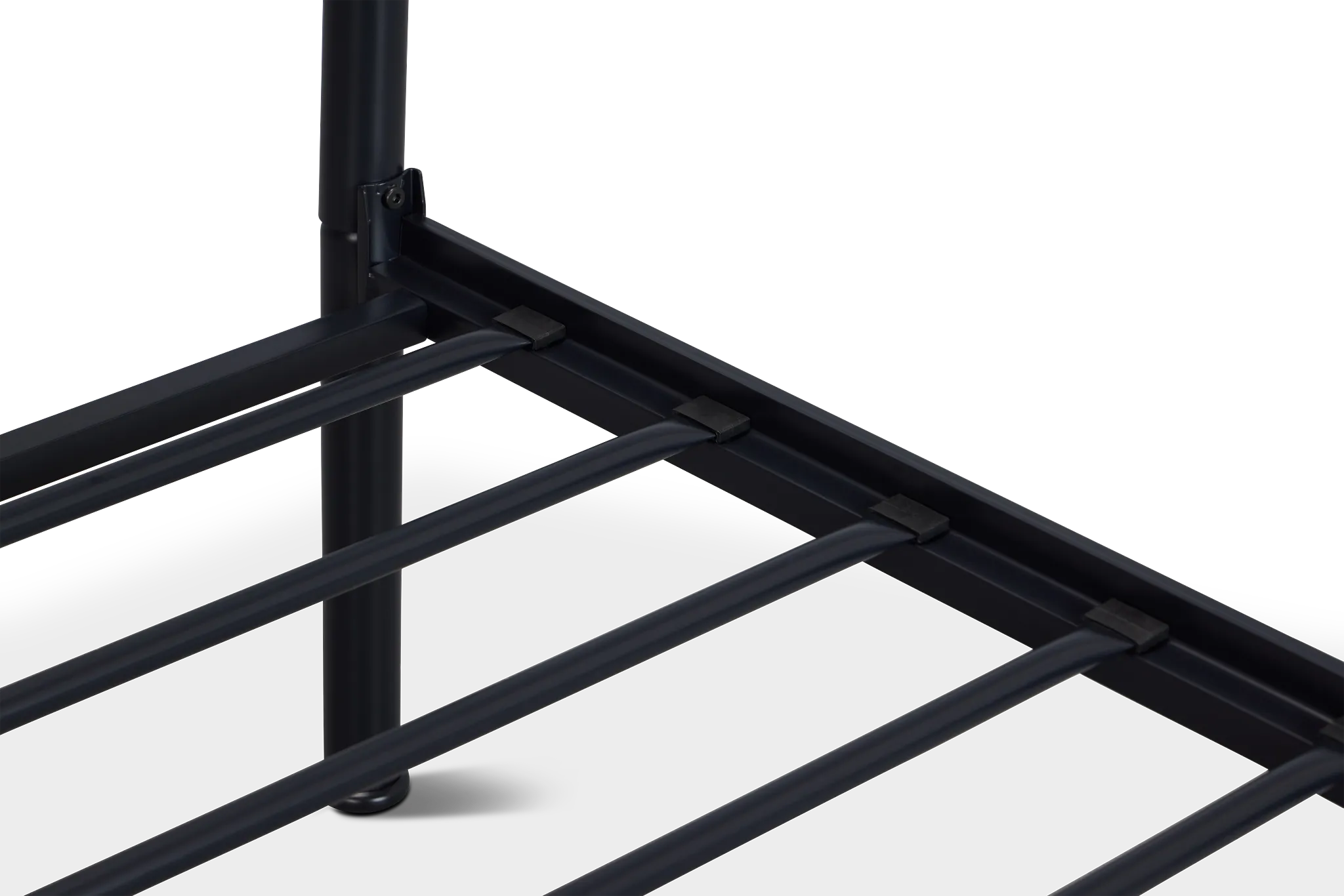 Rory Black Metal Panel Bed