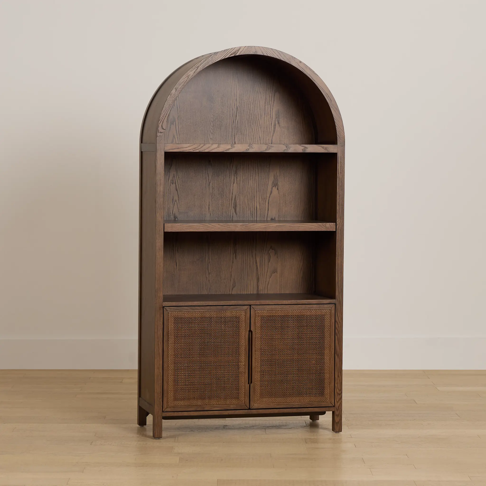 Pacific Mid Tone Arched Bookcase Pacific Mid Tone Arched Bookcase
