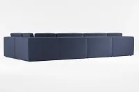 Destin Joya Dark Blue Velvet 8-piece Pit Sectional
